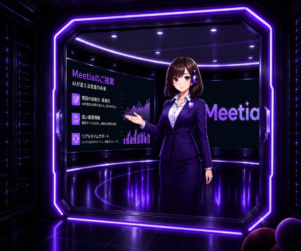 Meetia AI商談ルームのイメージ
